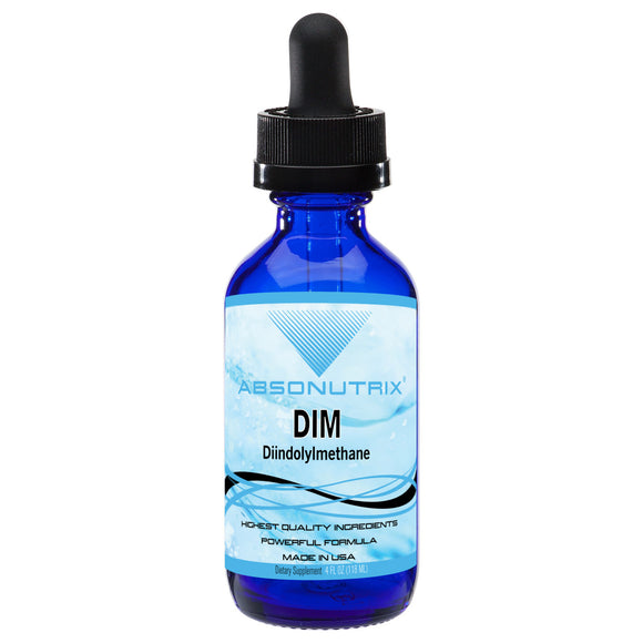 Absonutrix DIM (Diindolylmethane) Extract 500mg Helps support natural metabolic balance 4 Fl Oz Made in USA