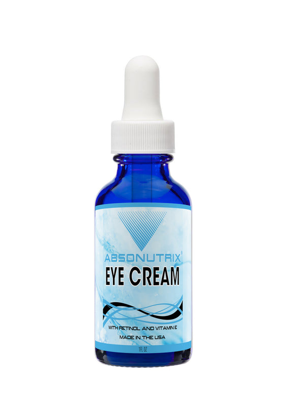 Absonutrix Eye Cream Made in USA with Retinol and Vitamin E 1 Fl Oz