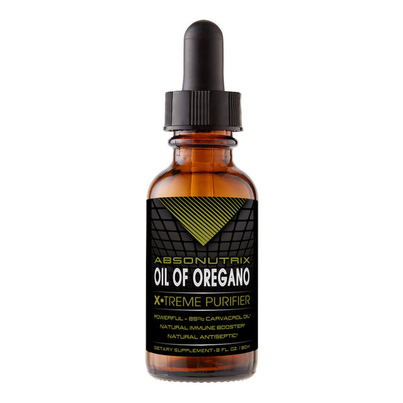 Absonutrix Wild Oregano Oil 85% Carvacrol Oil 43 mg helps boost immunity 2 Fl Oz Made in USA
