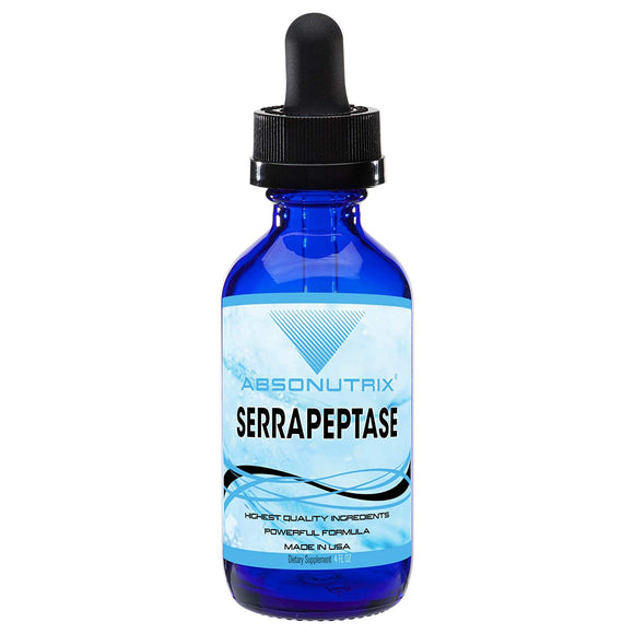 Absonutrix Serrapeptase Enzyme 4 Fl Oz Anti oxidant 250000 spu easy absorption