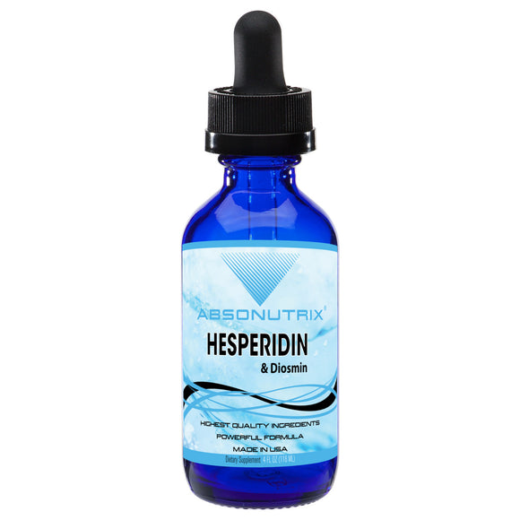 Absonutrix Hesperidin and Diosmin 593 mg 4 Fl Oz Helps Promote Better Heart and Vascular Health Made in USA
